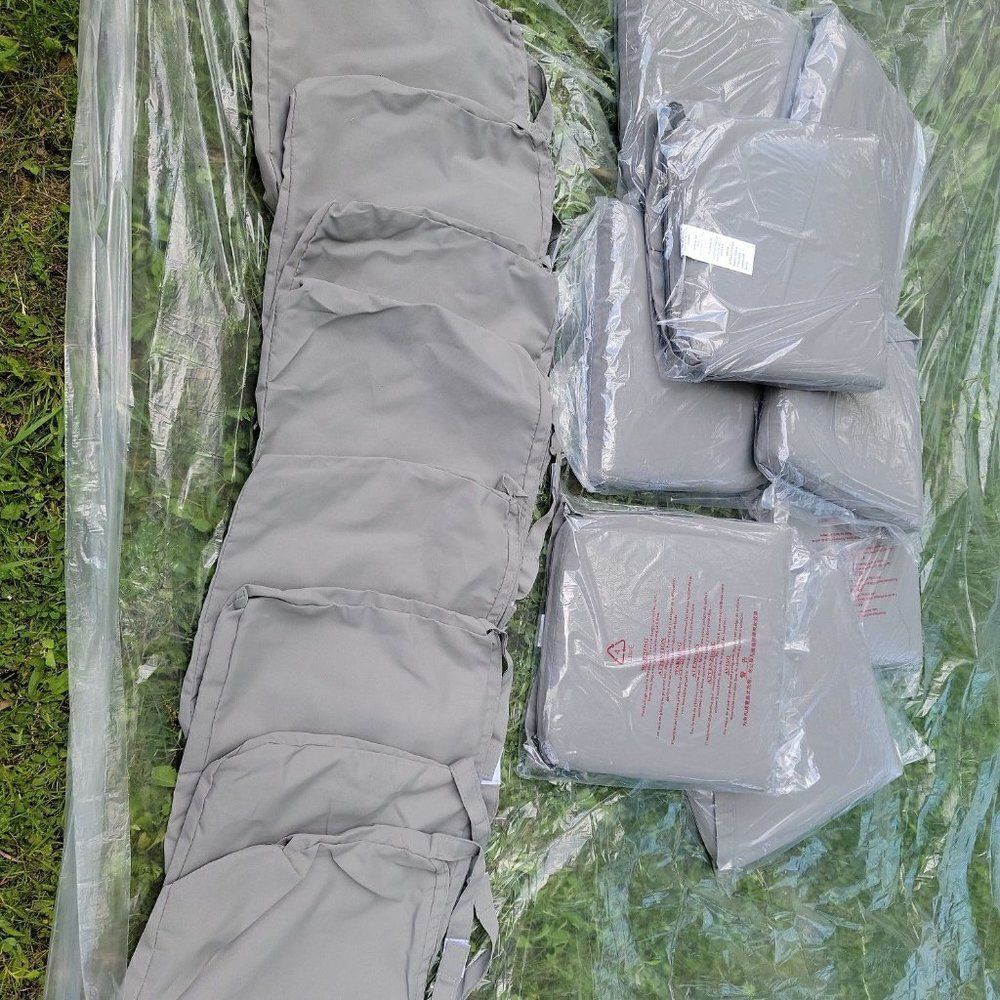 2020 TK Classic Gray 8 Pillows With 8 Extra Covers (16 Total)